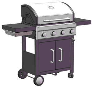 Darwin duo <strong>gas</strong> and <strong>charcoal</strong> <strong>BBQ</strong> 2 in 1 hybird grill - Product Image 3