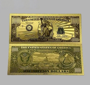 ธนบัตรดอลลาร์สหรัฐฯ แบบพรีเมียมเคลือบทองคำ ผลิตตามสั่ง สำหรับสะสมหรือตั้งโชว์ - Product Image 5