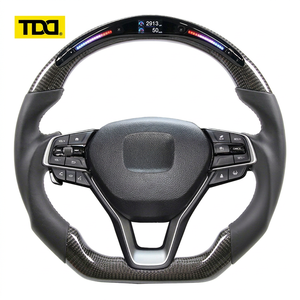 Volant sport en cuir de luxe TDD avec fibre de carbone et LED pour Accord 10e génération (2018-2022) - Personnalisé et authentique - Product Image 1
