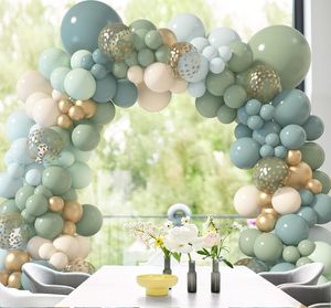 Kit de Decoración para Fiestas de 15 Años TLX, Proveedor de Soluciones para Fiestas, Kit de Arco de <span class=keywords><strong>Globos</strong></span> Azul Polvoriento y Verde, Decoraciones Boho para Bodas y Cumpleaños - Product Image 5