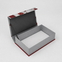 Boîte cadeau noire et or avec ouverture à clapet et ruban de présentation pour emballage de détail, vente en gros, commande personnalisée