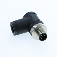 Connecteur M12 à fixation sur site, 8 broches, multi-calibre, adapté aux armoires d'automatisation industrielle