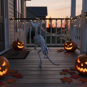 Custom <b>Plastic</b> <b>Animal</b> Skeleton Teaching Model <b>Animal</b> Anatomical Model Life Size Cat Skeleton Model Halloween Decor - Product Image 4