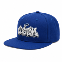 Cappello Snapback Personalizzato all'Ingrosso, in Cotone Pesante, Costruzione a 6 Pannelli, Logo Ricamato 3D, Accessorio Moda Personalizzato