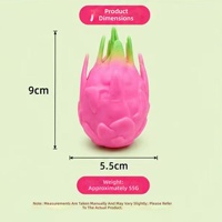 Draakvrucht-vormige rubberen bouwsteen DIY-bal grensoverschrijdende bestseller langzaam terugverende vormbare squishy speelgoed schattig piepend