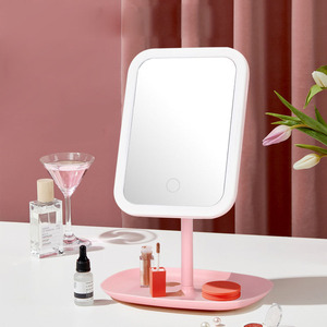 Giá rẻ thắp sáng LED Vanity Gương thông minh Led Gương trang điểm biểu tượng tùy chỉnh 360 độ xoay LED ánh sáng trang điểm bảng gương - Product Image 5