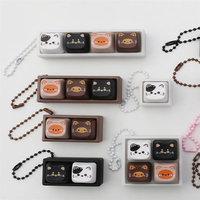 Porte-clés anti-stress en forme de chat mignon avec son de clic de clavier mécanique pour la décoration de bureau
