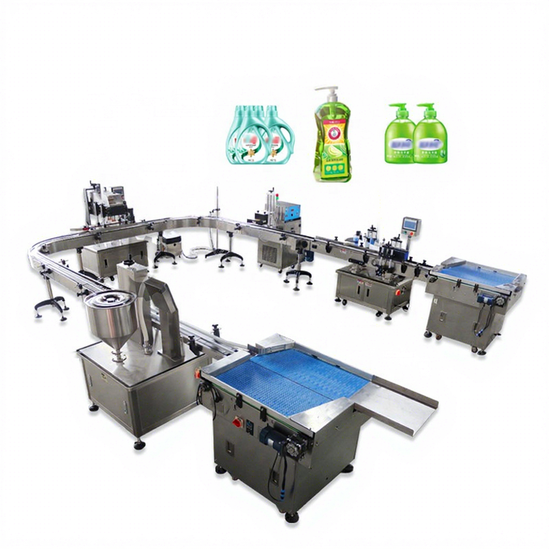 Fully Automatic Bottle Liquid Filling Production