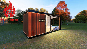 Container Abitativo in Acciaio da 40 Piedi Più Popolare, Certificato CE, Design Moderno per <span class=keywords><strong>Casa</strong></span>, Ufficio, Hotel, Villa, Centro Commerciale - Product Image 2