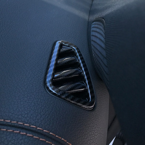 Cardimanson Air Vent Panel Matte Silver Carbon Fiber Texture ABS Dashboard Decoration For Mercedes-Benz A-Class CLA-Class - Product Image 2