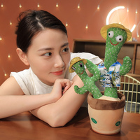 Cactus dansant pour enfants, jouet à répétition, avec éclairage, électrique, original, cadeaux pour garçons et filles