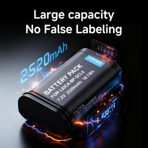 RingTeam BP-SCL6 <span class=keywords><strong>7.2V</strong></span>充電式<span class=keywords><strong>Li</strong></span>-Polymerバッテリーパックカメラ用-長いバッテリー寿命の在庫 - Product Image 3
