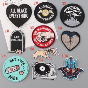 Custom Special Design Black Humor Subject Embroidery Patch for Clothes - Product Image 1
