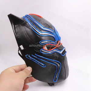 Máscara Facial LED de 10 Colores Zhizunlin, Máscara de <span class=keywords><strong>Pantera</strong></span> Brillante para Cómics y Películas, Máscaras Personalizadas para Fiestas de Halloween, Multimodo Intermitente - Product Image 6