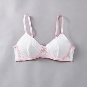 ชุดชั้นในเซ็กซี่บราและกางเกงสำหรับผู้หญิงชุดชั้นในสุดโรแมนติกลายหัวใจ - Product Image 2