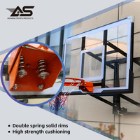 Panneau de basket-ball en verre trempé antidéflagrant pour extérieur, conforme aux normes nationales, avec cadre et panneaux transparents