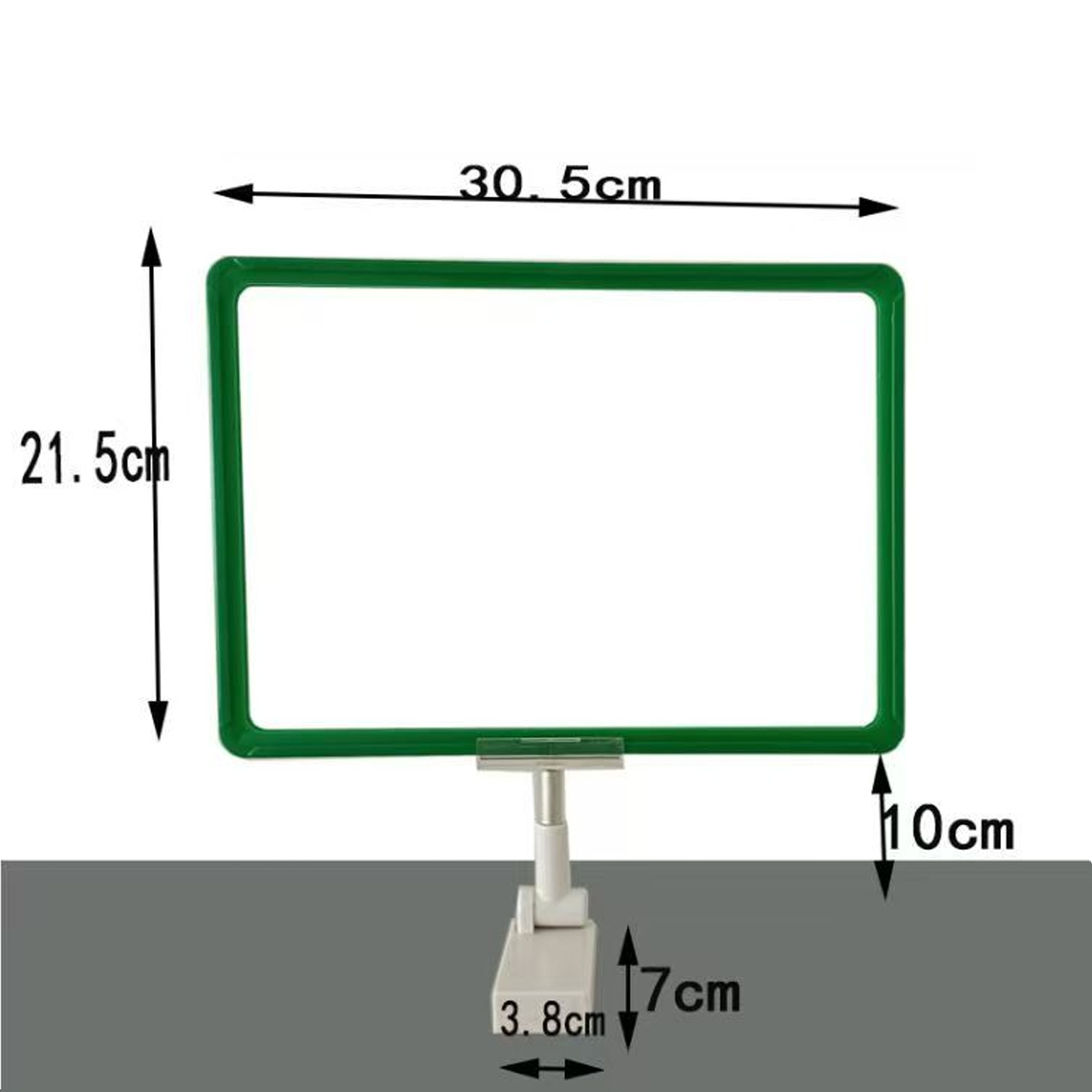 Cadre A4 vert avec clip