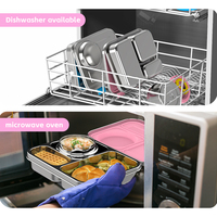 Aohea Boîte à lunch Bento de luxe en acier inoxydable 304 sans BPA avec pot à soupe pour enfants