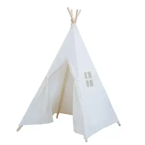 B-5 mudah diatur kamar anak tenda dekorasi tugas berat kain kanvas anak-anak Teepee untuk membaca tenda Kamar Anak