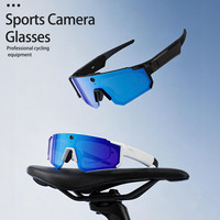 Lunettes intelligentes à reconnaissance d'image IA avec capture automatique, caméra HD 800MP, vidéo 1080P, étanches IPX5, pour l'observation de la faune et des oiseaux