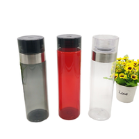 600 ml BPA İçermeyen Plastik Spor Su Şişesi Büyük Kapasiteli Taşınabilir Spor Salonu Fitness Açık Hava Seyahat Çevre Dostu Matara