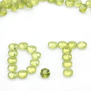 Pietre Sciolte di Peridoto Naturale <span class=keywords><strong>Olivina</strong></span> Taglio Rotondo 0.8 - 4.5 mm per Creazione di Gioielli - Product Image 2