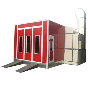 Cabine de peinture de luxe de taille personnalisée avec CE Portes entièrement en verre Chauffage électrique Cabine de pulvérisation - Product Image 1