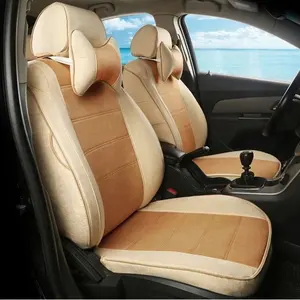 Negre Marron Car Seat Covers Front Seats Only Set of 2 Automotive