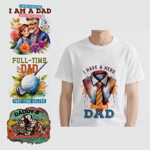 Papà è il mio eroe Sport papà stampa decalcomanie prima festa del papà insieme Mas Chingon <span class=keywords><strong>Papa</strong></span> Dtf adesivi di trasferimento per felpa - Product Image 1