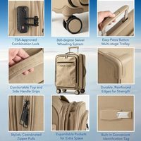 Valise souple pour homme 30 pouces, bagage à roulettes silencieux avec serrure TSA pour voyage en famille