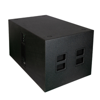2000W RMS Powered Double 18 "Subwoofer DSP Système de réseau de lignes Bluetooth pour les événements en plein air et la durabilité prête pour la route