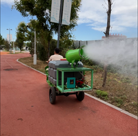 Tricycle électrique avec réservoir d'eau de 800L, canon à brouillard et pulvérisation arrière
