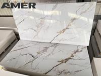 Fabricant de feuilles de marbre PVC en gros Amer OEM, feuille de marbre plastique UV, panneau mural PVC