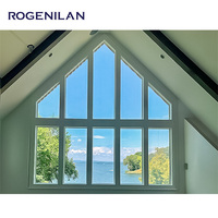 Ventanas de Aluminio Personalizadas ROGENILAN en Forma Redonda/Rectangular/Triangular/de Línea Costera/Arqueada