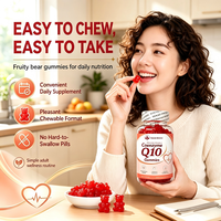 Gummies CoQ10 véganes sans OGM pour le soutien antioxydant, la santé cardiovasculaire et l'énergie cellulaire