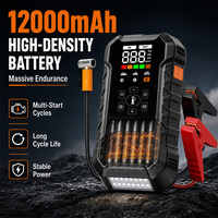 Professional 1000A 160PSI 12000mAh Heavy Duty 4 in 1 Battery Booster Tire Inflator Portable Jump Starter with Air Compressor