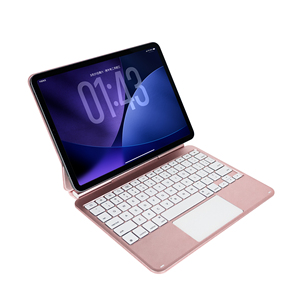 Novo Teclado Sem Fio de Alumínio com Adsorção Magnética Estável, Tamanho Completo, para iPad Pro 11/12.9 polegadas, com Touchpad Retroiluminado RGB e Conexão Tipo-C - Product Image 3