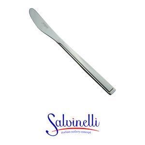 Couteau de table Salvinelli Symbol, manche solide, acier inoxydable, épaisseur 1,8 mm, fournitures de restauration hôtelière, vaisselle en gros - Product Image 4