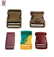 Boucle de bracelet en paracorde à dégagement latéral incurvée en gros, en plastique POM avec curseur de type sac