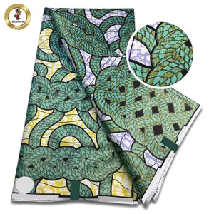 Neues schönes Design 100% Baumwolle African Ankara Bedruckter Wachs stoff für Kleidung