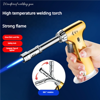 Personnalisé Flexible Long Jet de Gaz Flamme Torche Briquet Métallique Cuisine Cuisson Butane Feu BBQ Extérieur pour L'utilisation de la Cigarette