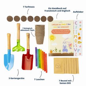 Ensemble de jardinage pour enfants avec logo personnalisé, fleurs artificielles écologiques, outils de jardinage, valise, jardinière, <span class=keywords><strong>kit</strong></span> d'outils éducatifs - Product Image 6