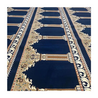 Tapis de prière musulman moderne de luxe tissé à la machine sur mesure de haute qualité pour la mosquée Taiyi, tapis mural intégral pour le Ramadan