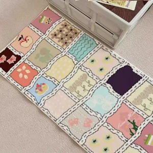 Tappeti Pelosi Carini per Ragazze - <span class=keywords><strong>Tappeto</strong></span> a Quadretti con Motivi Cartoon per Arredamento Soggiorno, <span class=keywords><strong>Tappeto</strong></span> Ultra Morbido in Peluche per <span class=keywords><strong>Camera</strong></span> da Letto Femminile - Product Image 2