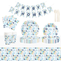 Ensemble de vaisselle de fête moderne et écologique sur le thème de Noël pour la fête de naissance de bébé DAMAI, comprenant 7 à 9 assiettes et gobelets en papier