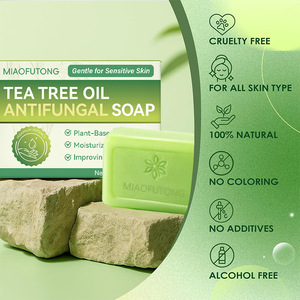 Savon Solide Antibactérien Naturel Fait Main à l'Arbre à Thé pour le Visage et le Corps, Élimination des Acariens, Traitement de l'Acné, Contrôle du Sébum pour Peaux Sensibles 115g - Product Image 3
