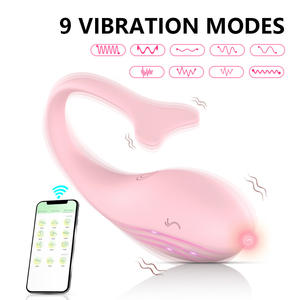 APP mainan seks <span class=keywords><strong>vibrator</strong></span> Masturbator wanita dewasa silikon nyaman telur harta karun air merah muda isi ulang - Product Image 2