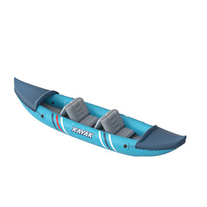 Kayak gonflable 3,1-4m pour 2 personnes, durable et portable, pour les lacs, les rivières, la pêche et les loisirs - Product Image 2