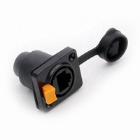 Connecteur de châssis femelle traversant 8P8C RJ45 à contact en cuivre, étanche IP65, pour montage sur panneau plat