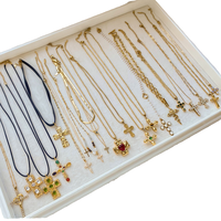 Collier empilable DIY multi-tailles en acier inoxydable, avec chaînes torsadées, croix, perles, Figaro, serpent et maille forçat, élégant et tendance pour hommes